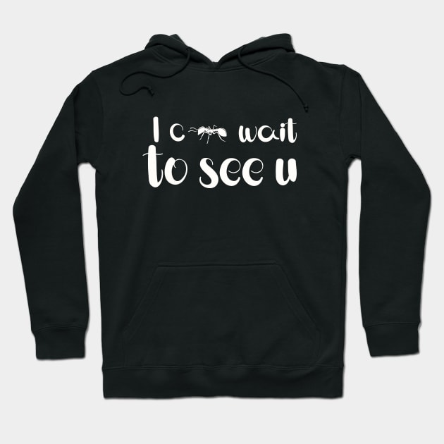 I can't wait to see you Hoodie by Quote Design